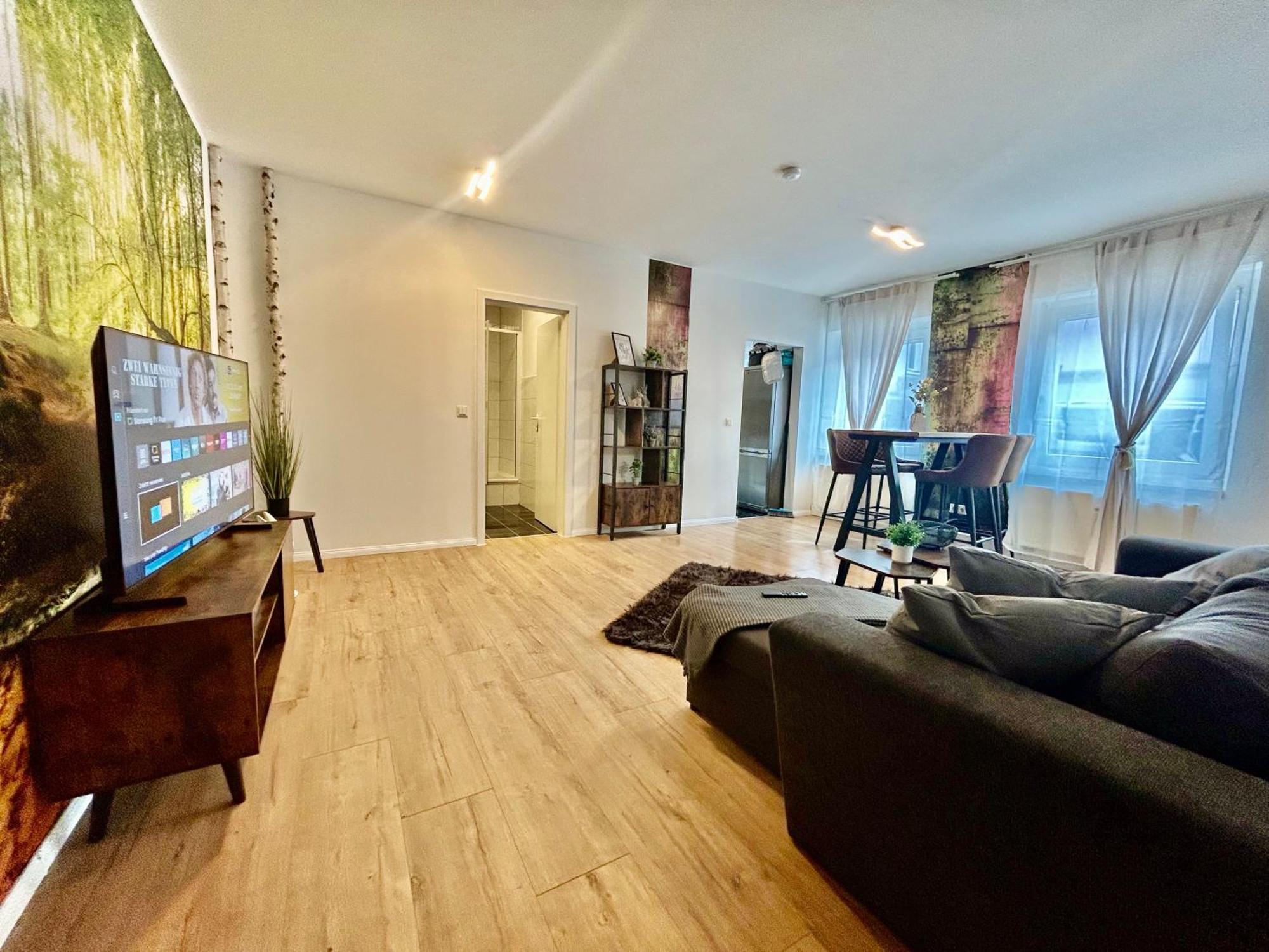 Apartment-am-stadtbrunnen,50m2,kueche,2 Schlafzimmer,kfz Parkplatz,terrasse,waschmaschine Apartment Cottbus